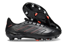 Chuteira Adidas Copa Pure III Elite FG - Preta com sola FG para campo, tração e estabilidade excepcionais.