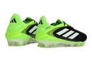 Chuteira Adidas Copa Pure III Elite FG - Preto e Amarelo, modelo com design preto e amarelo para desempenho em campo.