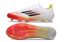 Chuteira Adidas F50.1 FG Branca e Laranja: design moderno e desempenho excepcional em campo.