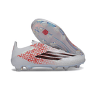 Chuteira Adidas F50 Elite FG Branca e Rosa "Lamine Yamal" com design moderno e leveza para velocidade em campo.