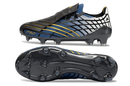 Chuteira Adidas F50 Elite FG Spider Preta, modelo de futebol elegante e inovador, ideal para desempenho em campo.