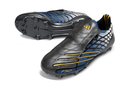 Chuteira Adidas F50 Elite FG Spider Preta, modelo clássico de futebol com tecnologia avançada para desempenho e controle.