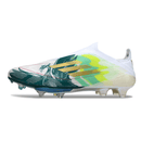 Chuteira Adidas F50 FG Elite - Ed. Especial "MO Salah" com design inovador e desempenho de elite.