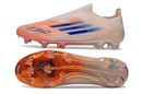 Chuteira Adidas F50 FG Elite Laranja com sola em laranja e design moderno para desempenho em campo.
