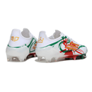 Chuteira Adidas F50 FG Elite - Ed. "Mo Salah" com design especial e cores vibrantes, ideal para jogadores de elite.