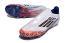 Chuteira Adidas F50 FG Elite Ed. "Son" Branca, design moderno e cores vibrantes, ideal para desempenho em campo.