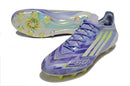 Chuteira Adidas F50 FG Elite Sparkfusion - Azul com design moderno e sola FG para desempenho em campo.