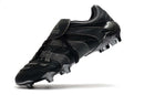 Chuteira Adidas Predator Accelerator FG - Preta lateral com detalhes em preto e branco para futebol