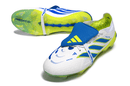 Chuteira Adidas Predator Elite FG 26 - "Finishers Steel" - Branca e Amarela com design moderno e tecnologia avançada.