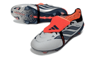 Chuteira Adidas Predator Elite FG 26 - "Finishers Steel" com design inovador e tração superior em campo.