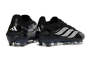 Chuteira Adidas Predator Elite FG 26 - "Finishers Steel" - Preta e Branca, estilo moderno e performance para campo.