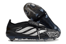 Chuteira Adidas Predator Elite FG 26 - "Finishers Steel" - Preta com design moderno e tecnologia avançada.