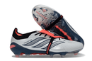 Chuteira Adidas Predator Elite FG 26 - "Finishers Steel" com design inovador e tecnologia para precisão em campo.