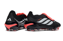 Chuteira Adidas Predator Elite FG 26 - Preta e Branca com detalhes em vermelho e tecnologia Controlskin.