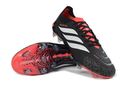 Chuteira Adidas Predator Elite FG 26 - Preta e Branca, modelo avançado de futebol com controle superior e design profissional.