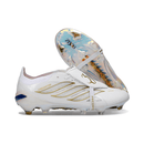 Chuteira Adidas Predator Elite FG 26 Tongue - Branca "Beckham" com design icônico e tecnologia avançada.