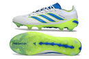 Chuteira Adidas Predator Elite FG 26 - "Finishers Steel" - Branca e Amarela, design moderno com controle excepcional.