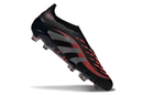 Chuteira Adidas Predator Elite FG Laceless - Preta e Vermelha com design moderno e tecnologia de ponta.