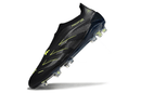 Chuteira Adidas Predator Elite FG LL - Preta e Amarela com design inovador e detalhes em amarelo.