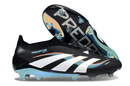 Chuteira Adidas Predator Elite FG LL - Preta e Branca com design clássico e tecnologia para desempenho em campo.