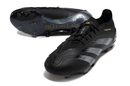 Chuteira Adidas Predator Elite FG - Preta com design elegante e tecnologia avançada para desempenho em campo.