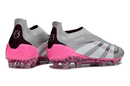Chuteira Adidas Predator Elite FG LL - Rosa Ed. "Bellingham" com design exclusivo e tecnologia de ponta.