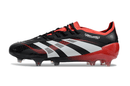 Chuteira Adidas Predator Elite FG - Vermelha e Preta com design icônico e desempenho superior em campo.