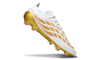 Chuteira Adidas Predator Elite FG 26 - "Finishers Steel" - Branca e Dourada, design elegante e tecnologia de ponta.