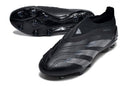 Chuteira Adidas Predator Elite Laceless FG - Preta com design inovador e tecnologia avançada para desempenho em campo.