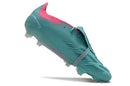 Chuteira Adidas Predator Elite Tongue FG - Azul e Rosa, design vibrante, tecnologia avançada para máxima performance.