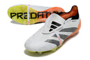 Chuteira Adidas Predator Elite Tongue FG - Branca e Laranja com design moderno e tecnologia avançada