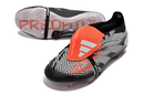 Chuteira Adidas Predator Elite Tongue FG - Preta e Cinza com design moderno e sofisticado para desempenho em campo.