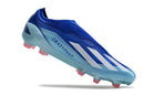 Chuteira Adidas X Crazyfast FG Elite .1 Azul com design inovador para velocidade e controle em campo.