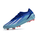 Chuteira Adidas X Crazyfast FG Elite .1 Azul com design leve e inovador, ideal para velocidade e controle no campo.