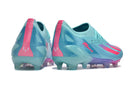 Chuteira Adidas X Crazyfast FG Elite .1 Rosa Miami com design inovador e cores vibrantes, ideal para desempenho em campo.