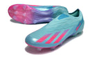 Chuteira Adidas X Crazyfast FG Elite .1 Rosa Miami em verde e rosa, ideal para jogadores buscando velocidade e controle.