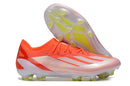 Chuteira Adidas X Crazyfast FG Elite .1 Vermelha com design aerodinâmico e sola FG para velocidade.