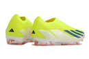 Chuteira Adidas X Crazyfast FG Elite .1 Verde com design inovador e sola FG para desempenho máximo em campos de grama.
