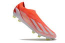 Chuteira Adidas X Crazyfast FG Elite .1 Vermelha vista lateral com design aerodinâmico e sola FG
