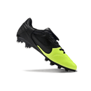 Chuteira Campo Nike Premier 3 FG Preto e Verde ideal para jogadores que buscam conforto e controle.