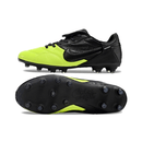 Chuteira Campo Nike Premier 3 FG Preto e Verde com design preto e verde, ideal para desempenho em campo.
