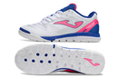 Chuteira Futsal Joma Regate Rebound IC Branca, Rosa e Azul