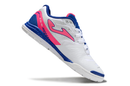 Chuteira Futsal Joma Regate Rebound IC Branca, Rosa e Azul