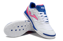 Chuteira Futsal Joma Regate Rebound IC Branca, Rosa e Azul