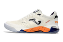 Chuteira Futsal Joma Top Flex Rebound IC Bege e Laranja