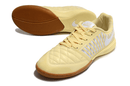 Chuteira Futsal Nike Lunar Gato IC - Creme vista lateral e superior com detalhe da sola