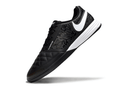 Chuteira Futsal Nike Lunar Gato IC - Preta e Branca com design preto e branco e tecnologia Lunarlon.