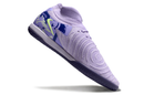 Chuteira Futsal Nike Phantom Luna IC Roxa e Verde - United Pack, design roxo e verde, ideal para desempenho em quadra.
