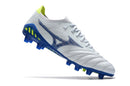 Chuteira Mizuno Morelia Neo 3 FG Azul com design moderno e tecnologia de desempenho para futebol.