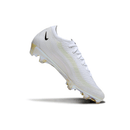 Chuteira Nike Air Zoom Mercurial FG Airmax 95 Branca em fundo branco, ideal para velocidade e controle em campo.